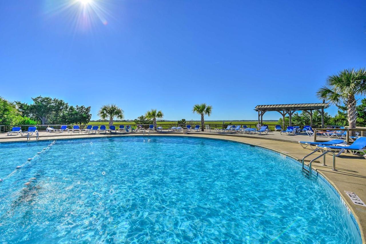 Harbor Island Condo With Deck - Steps To Beach! Oceanmarsh Subdivision Екстер'єр фото
