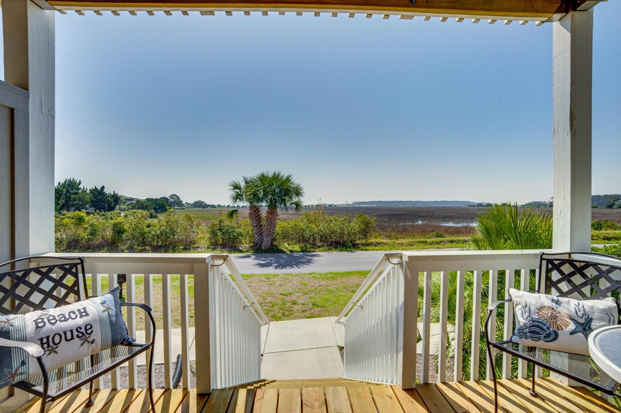 Harbor Island Condo With Deck - Steps To Beach! Oceanmarsh Subdivision Екстер'єр фото