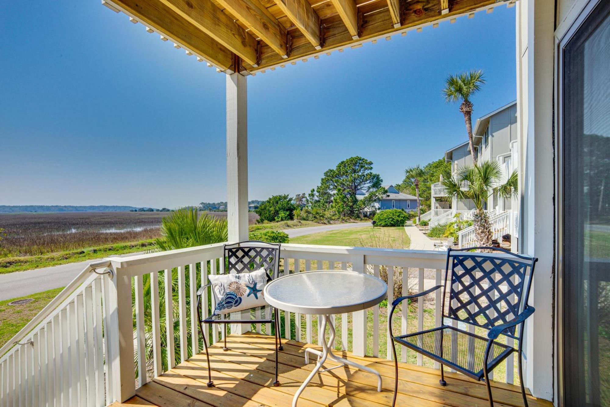 Harbor Island Condo With Deck - Steps To Beach! Oceanmarsh Subdivision Екстер'єр фото