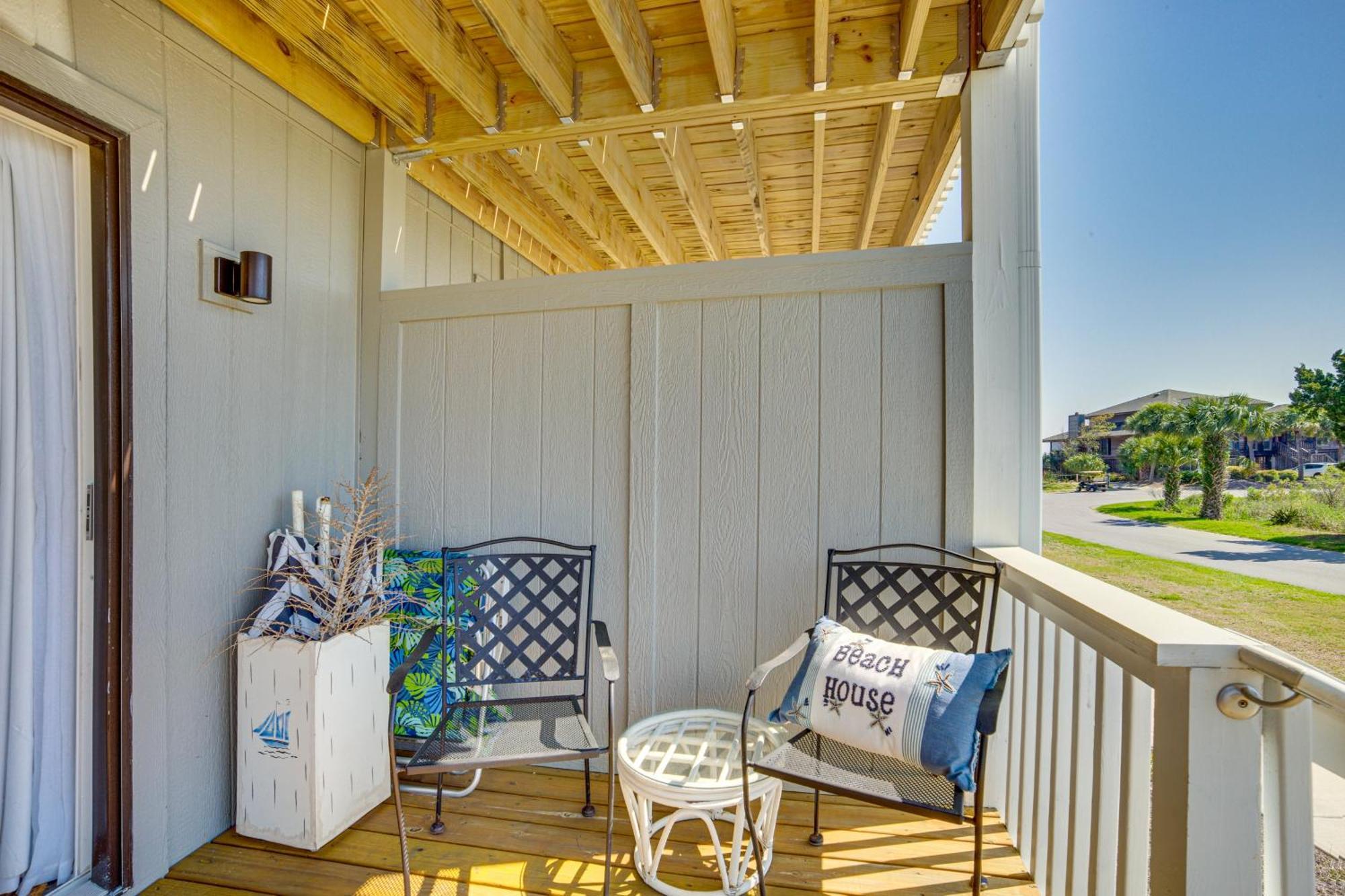 Harbor Island Condo With Deck - Steps To Beach! Oceanmarsh Subdivision Екстер'єр фото